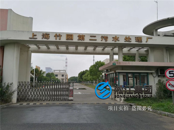 上海市污水處理廠橡膠軟接頭安裝現(xiàn)場(chǎng)